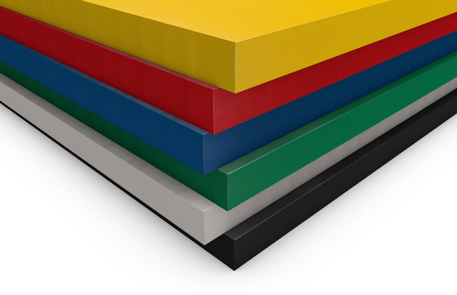 Plastic sheets, semi-finished products, Murdotec® 500 coloured (similar RAL colours)